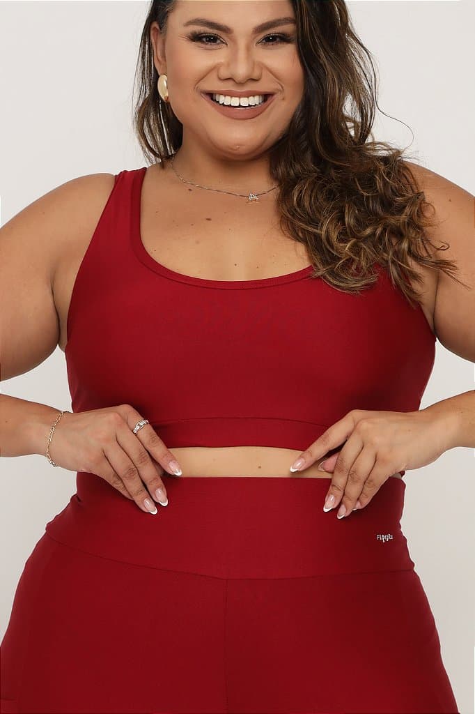 Top Fitness Plus Size - Bromélia — Tall Poppy / G1