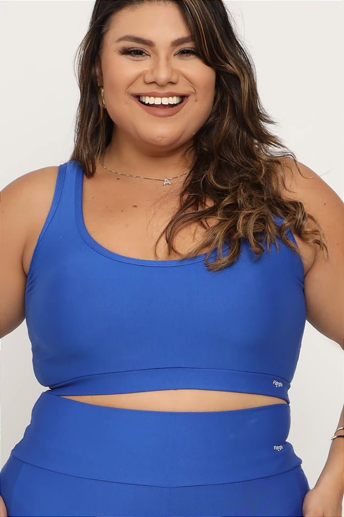 Top Fitness Plus Size - Bromélia — Blue / G4