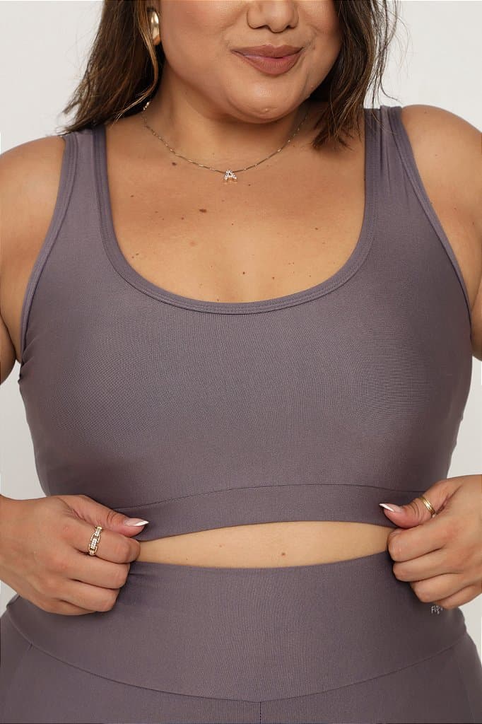 Top Fitness Plus Size - Bromélia — Blue / G1