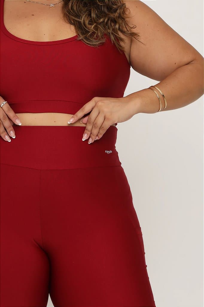 Legging com bolso Plus Size — Tall Poppy / G1