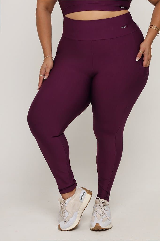 Legging com bolso Plus Size — Vivid Violet / G1