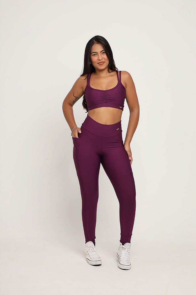 Conjunto Legging com bolso — Vivid Violet / G