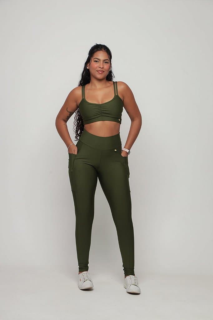 Conjunto Legging com bolso — Asparagus / GG
