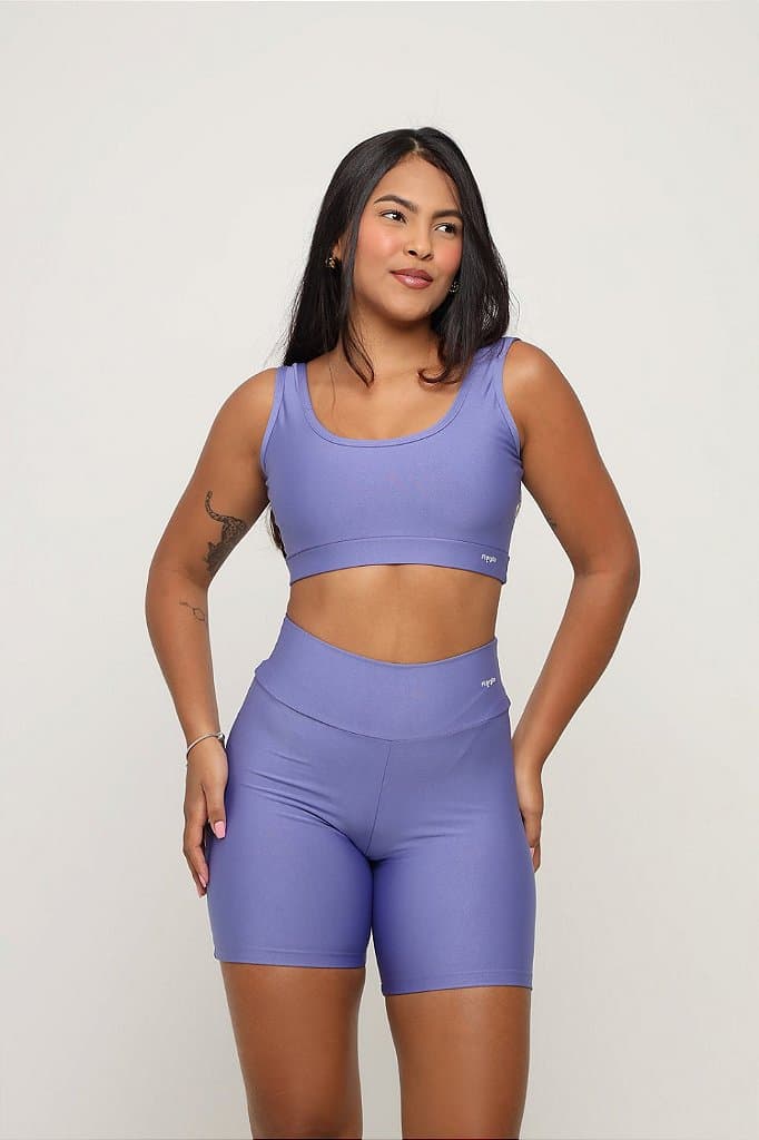Conjunto Short Bromélia — Medium Purple / G