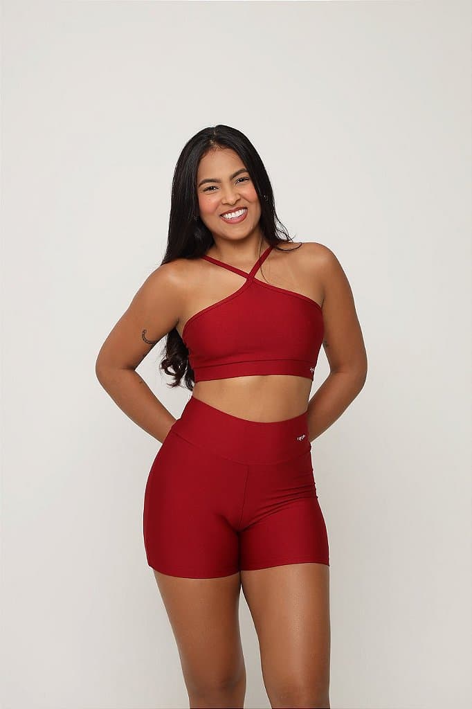 Conjunto Short Antúrio — Tall Poppy / G