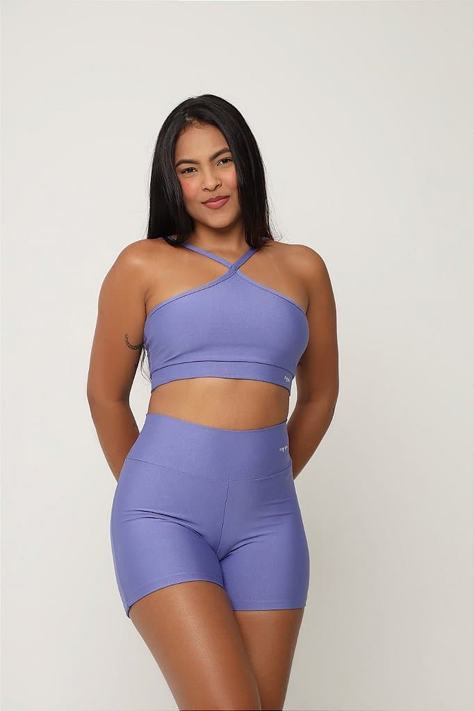 Conjunto Short Antúrio — Medium Purple / G