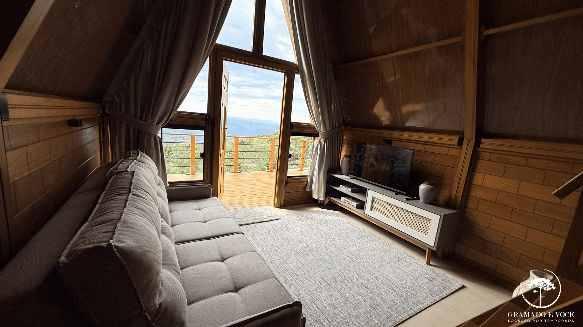 Cabana em Gramado com Jacuzzi vista para a Serra/cabana ferradura