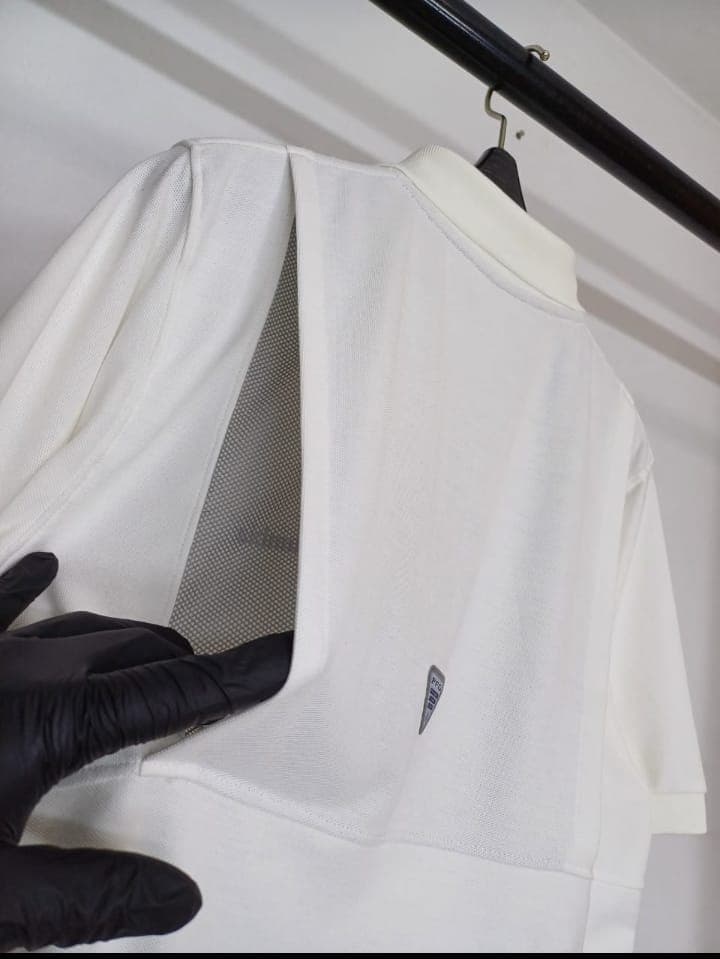 Polo Camisero Columbia con Respirador para Varón — M - BLANCO