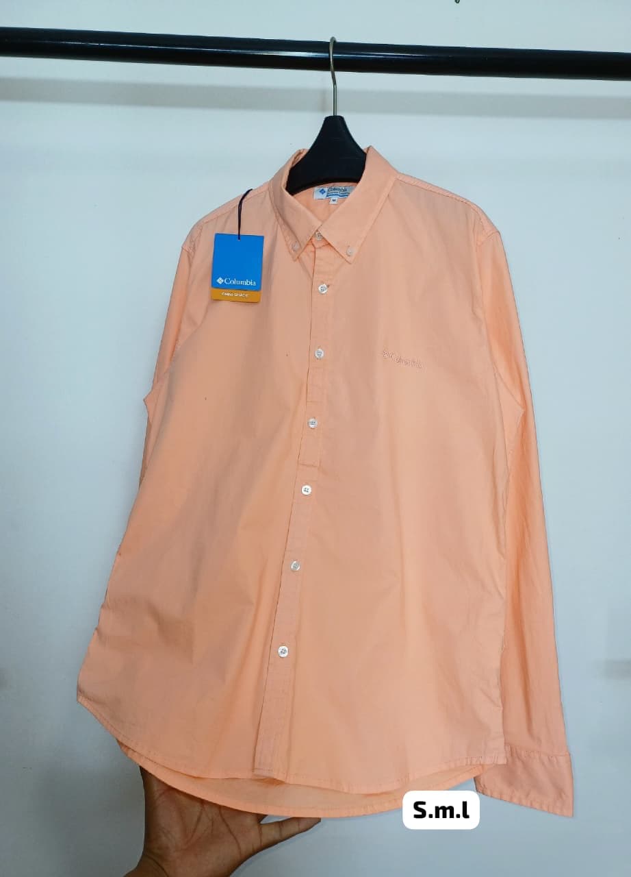 Camisa Manga Larga Columbia Clasica (sin respirador) — CORAL - L