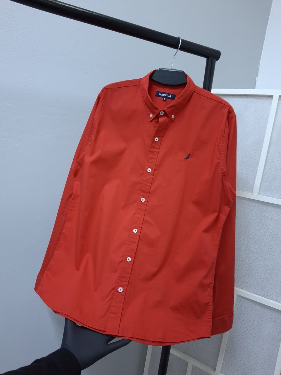 Camisa Manga Larga Nautica clasica para caballero — ROJO - S