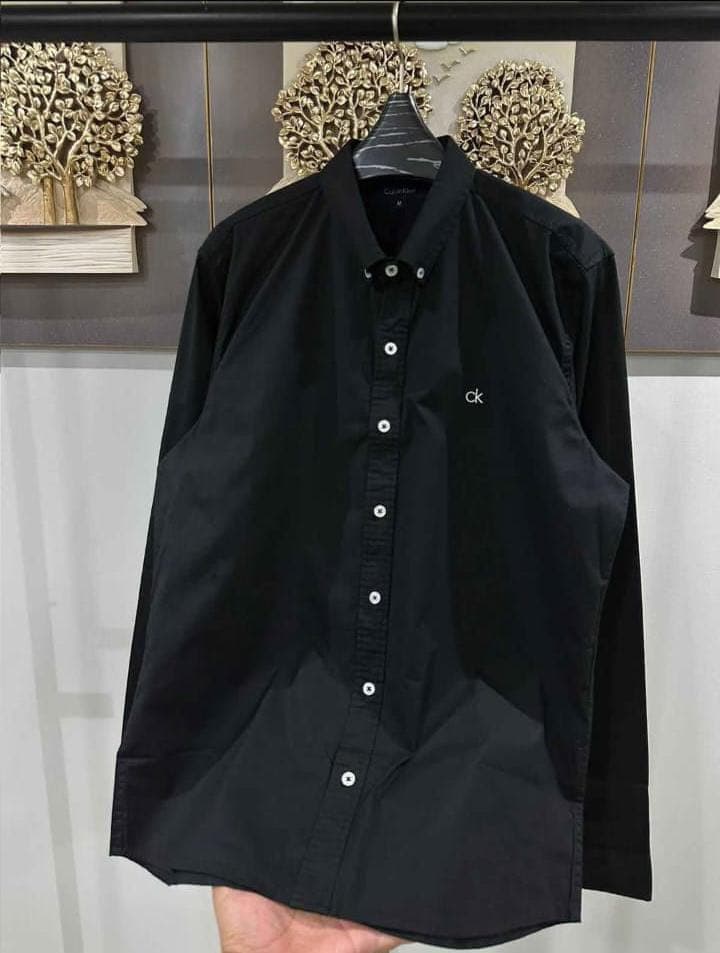 Camisa Manga Larga Calvin Klein clasica para caballero