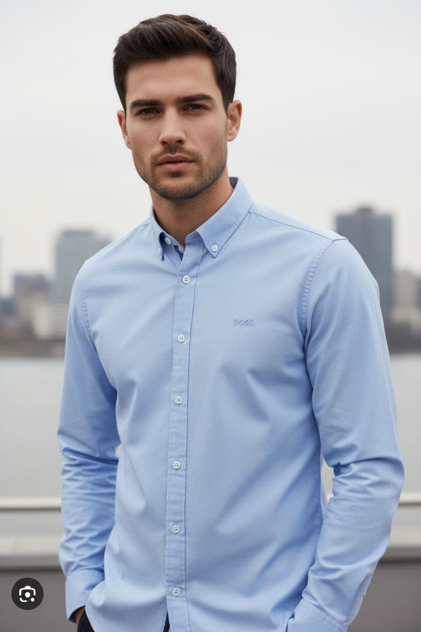 Camisa Manga Larga Lacoste — CELESTE