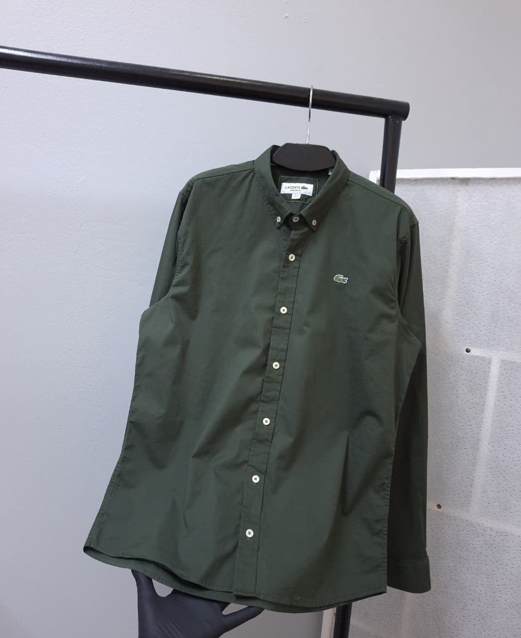 Camisa Manga Larga Lacoste — VERDE MILITAR