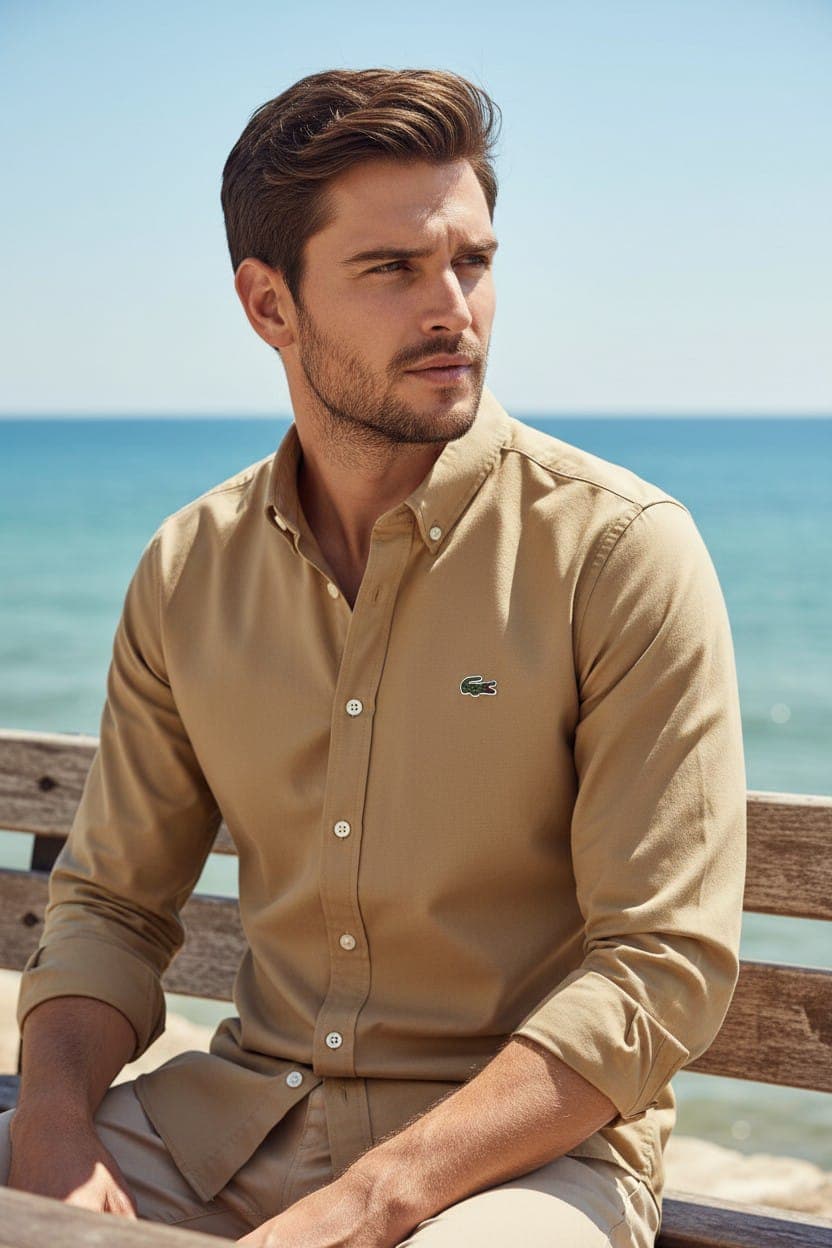 Camisa Manga Larga Lacoste