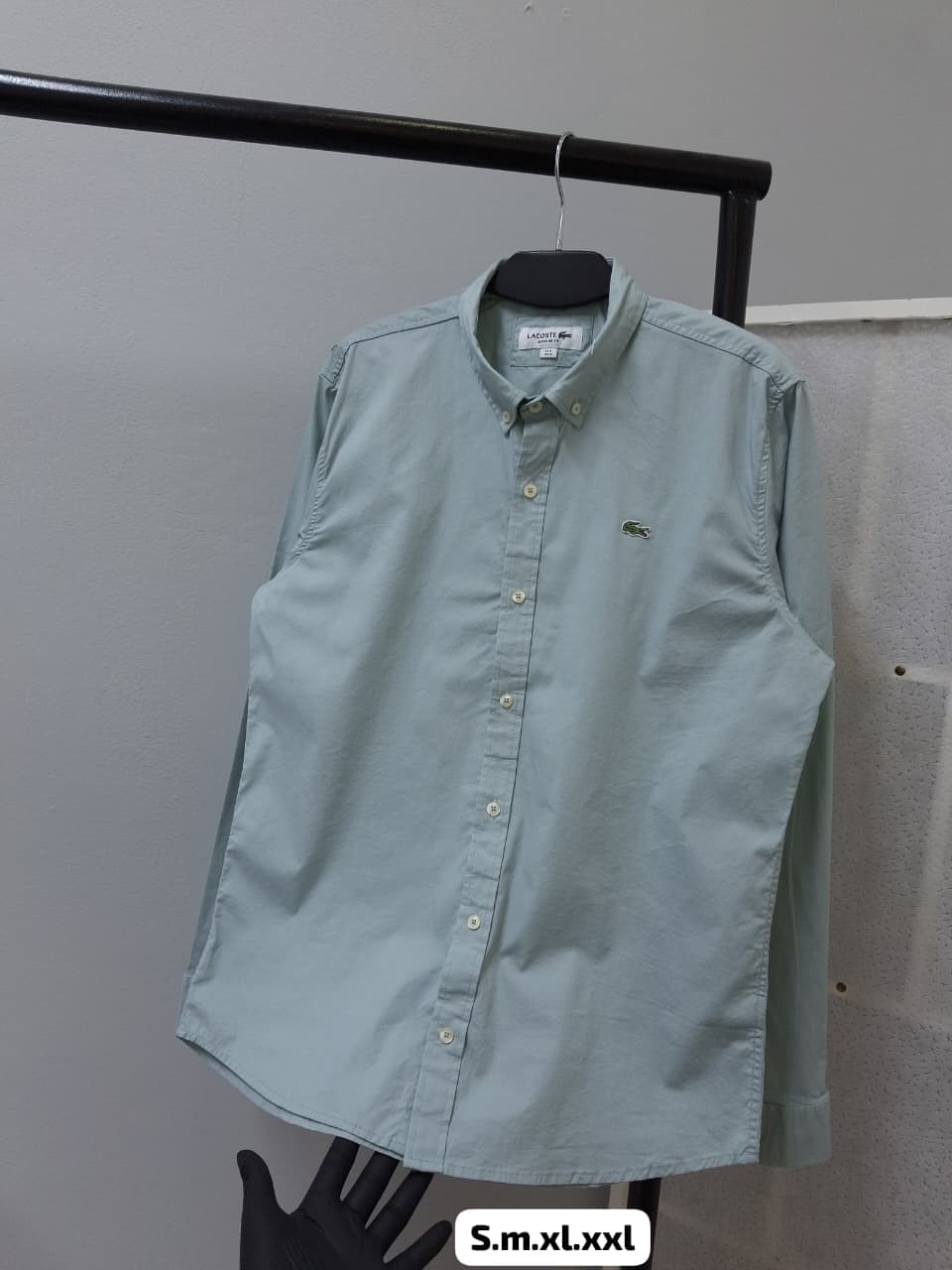 Camisa Manga Larga Lacoste — CEMENTO