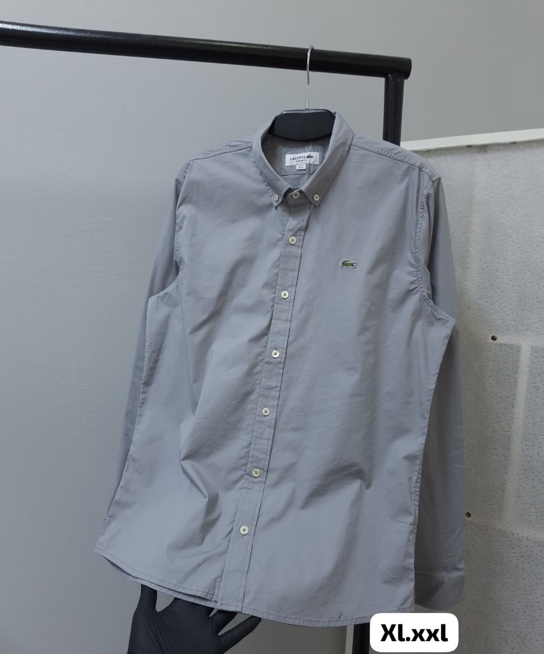 Camisa Manga Larga Hugo Boss clasica para caballero — PLOMO - S