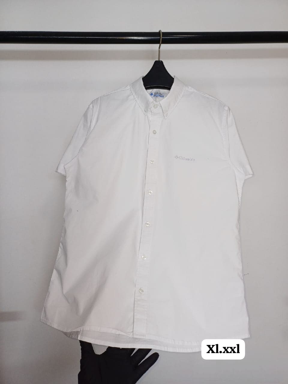 Camisa Manga Corta Columbia para caballero clasica (sin respirador) — BLANCO