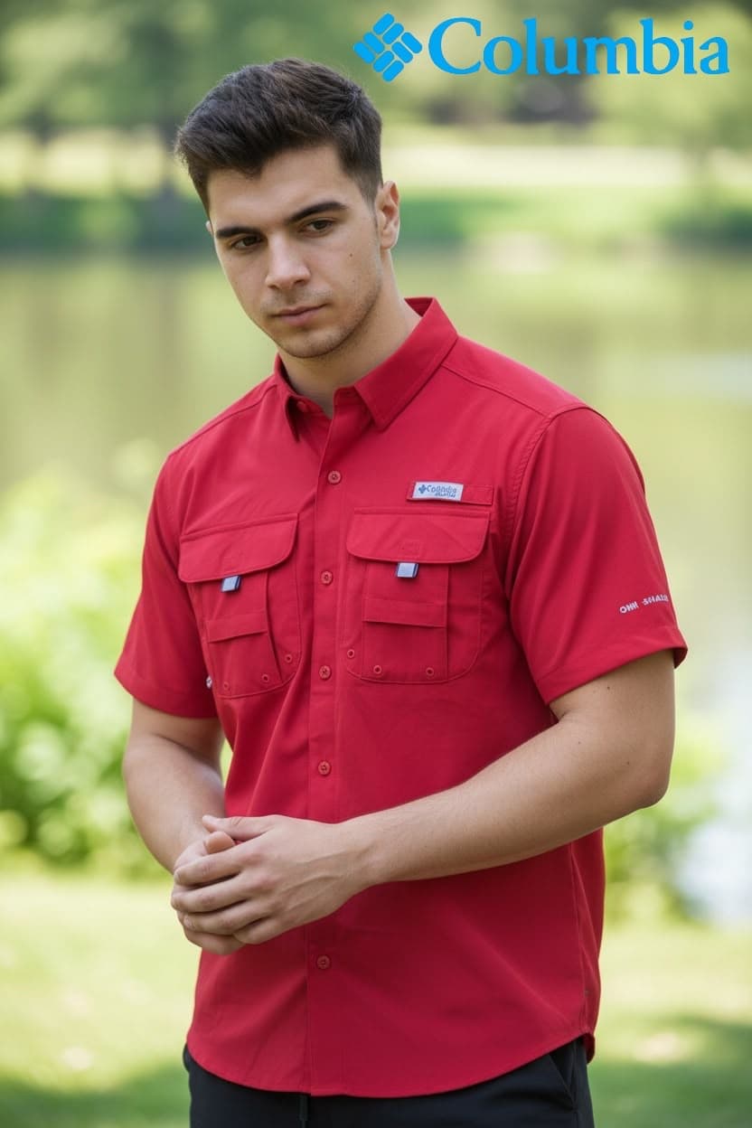 Camisa Columbia Manga Corta