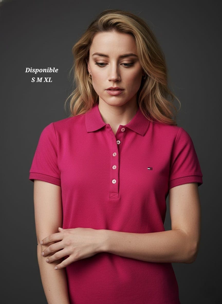 Polo Camisero Tommy Hilfiger para Dama — FUCSIA - XL