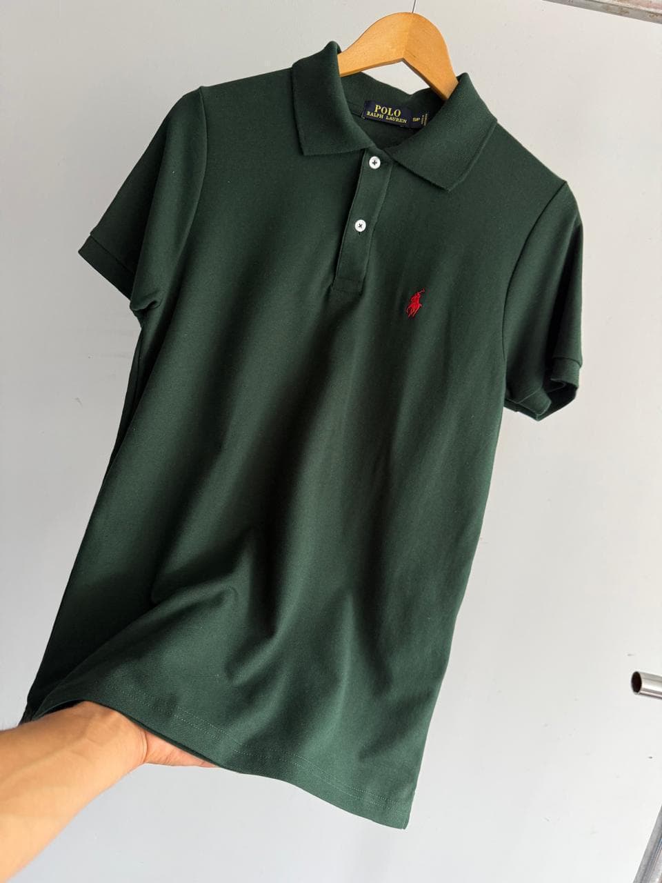 Polo Cuello Camisero Polo Ralph Lauren — VERDE MILITAR - XXL