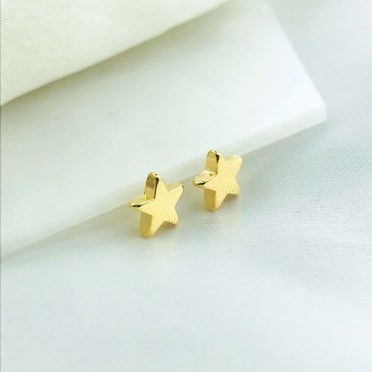 Brinco Estrela Banho de Ouro 18k — default