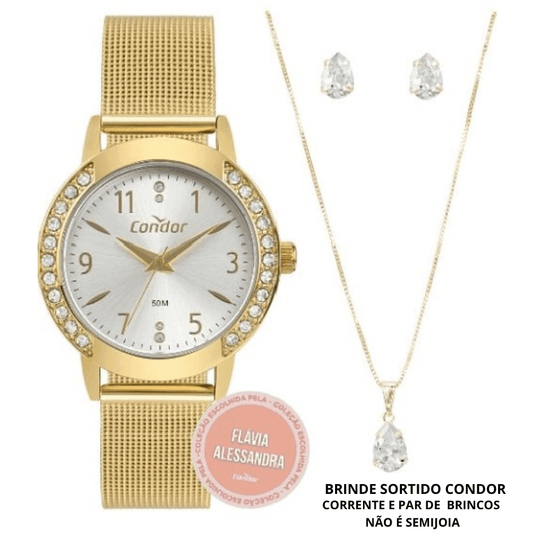 Relógio Condor Elegante Dourado COPC21JMR/K4K