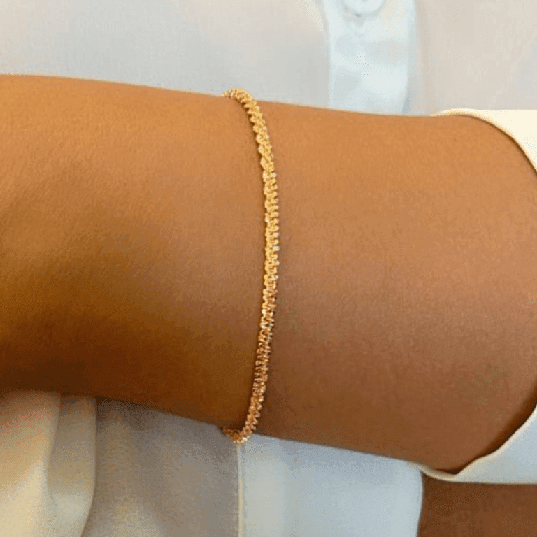 Pulseira Torcida Banho de Ouro 18k — default