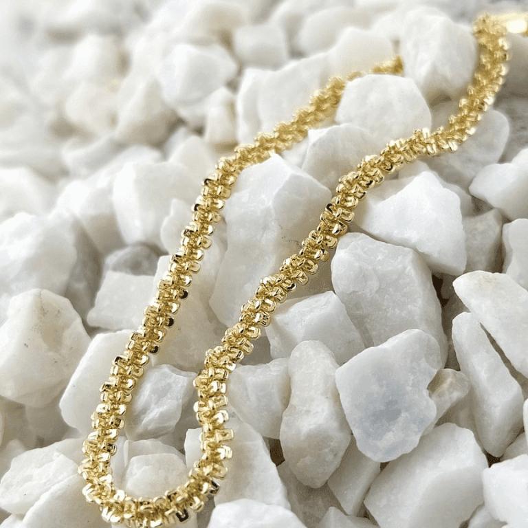 Pulseira Torcida Banho de Ouro 18k