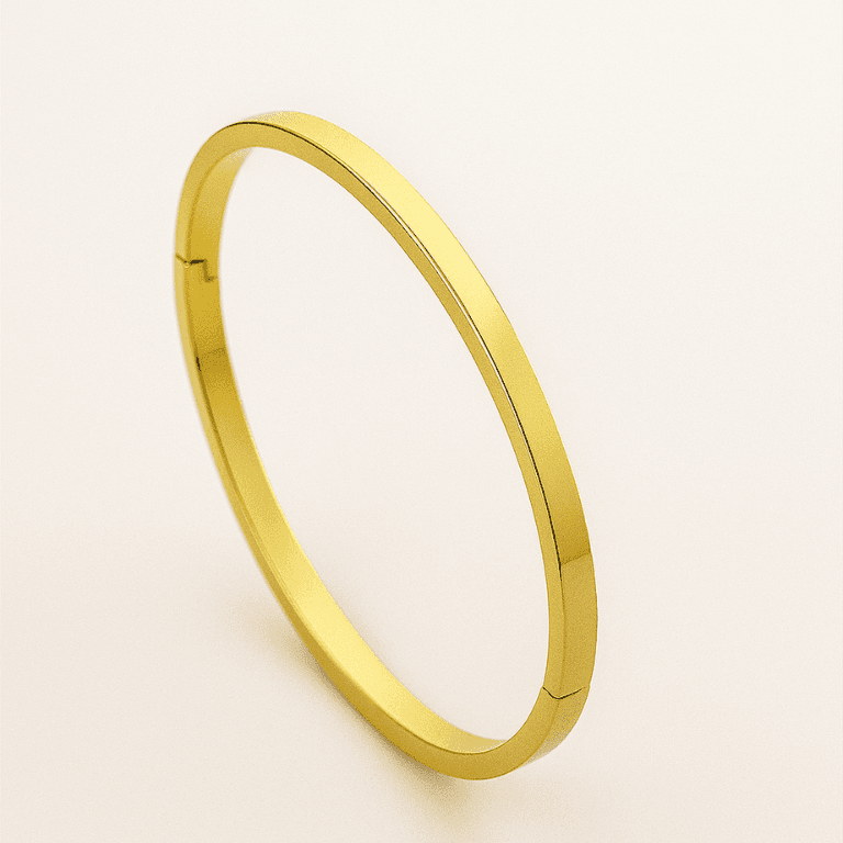 Bracelete Liso Banho de Ouro 18k — default