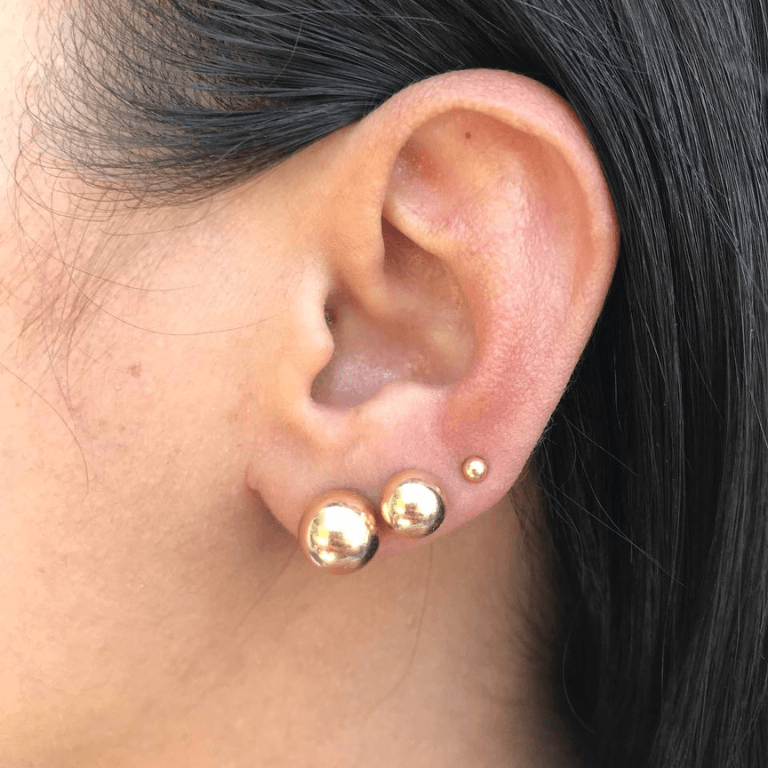 Kit de Brincos 35 Pares Banho Ouro 18k