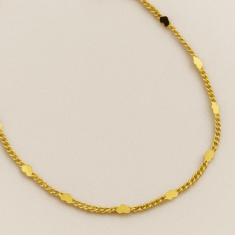 Pulseira Coração Banho de Ouro 18k — default