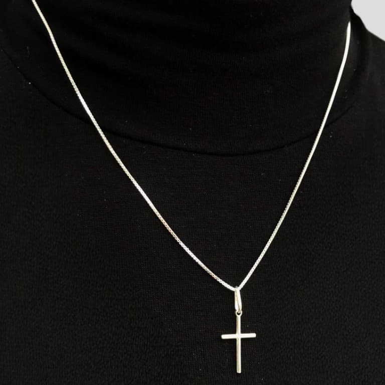 Pingente Crucifixo Pequeno Prata 925 — default