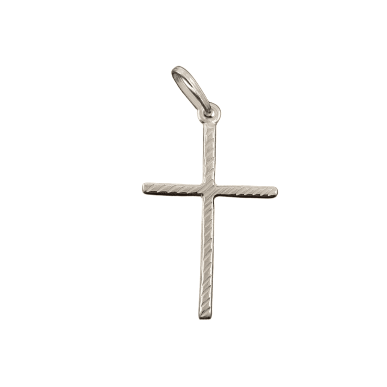 Crucifixo com Detalhes Prata 925