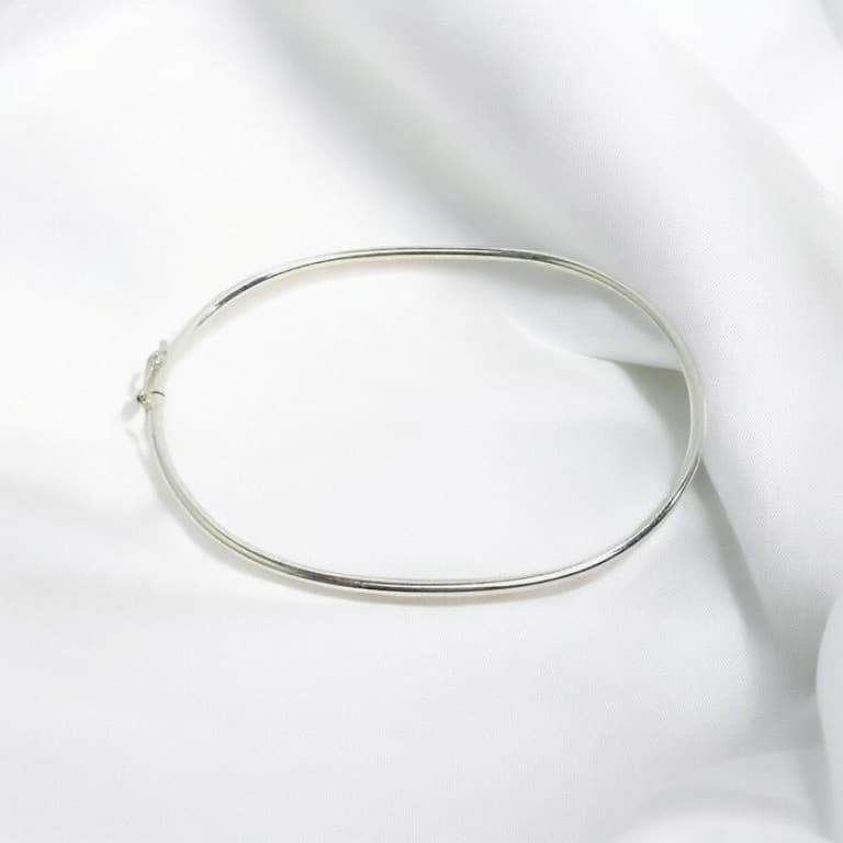 Bracelete Liso Prata 925