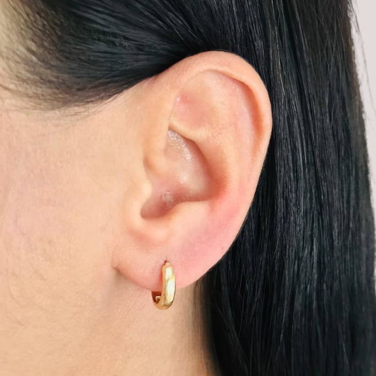 Brinco Argola Banho de Ouro 18k