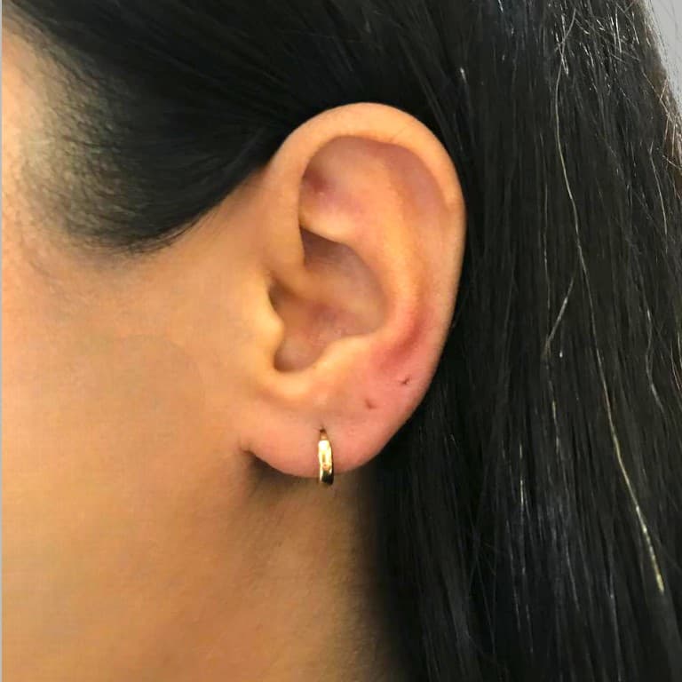 Brinco Argola Banho de Ouro 18k