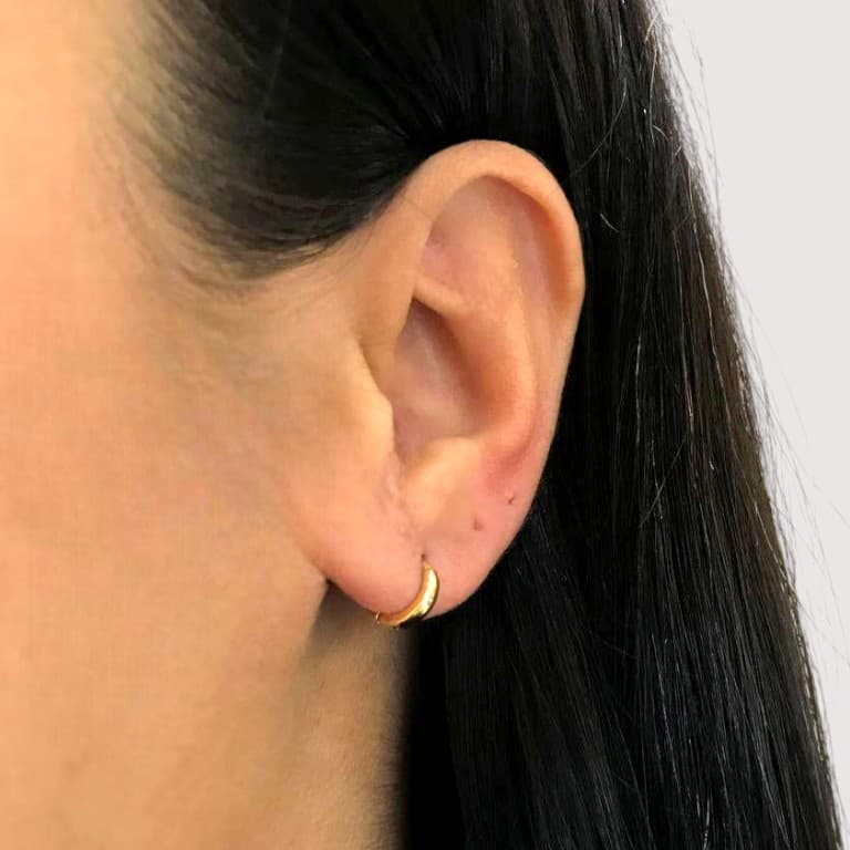 Brinco Argola Banho de Ouro 18k