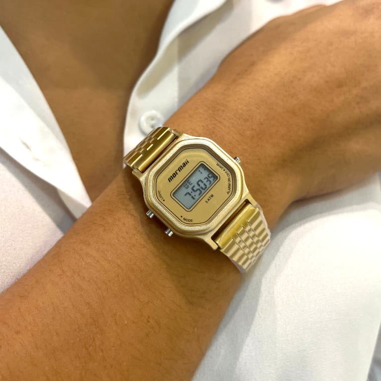 Relógio Mormaii Vintage Dourado MO13080A/7D