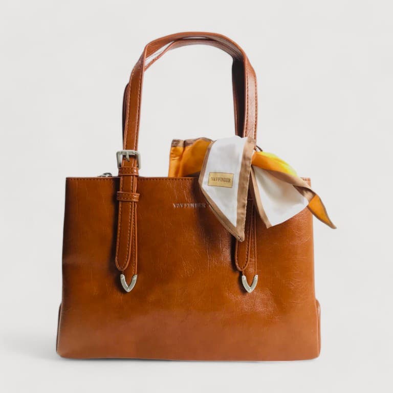 Bolsa em Corino com Alça Removível Café