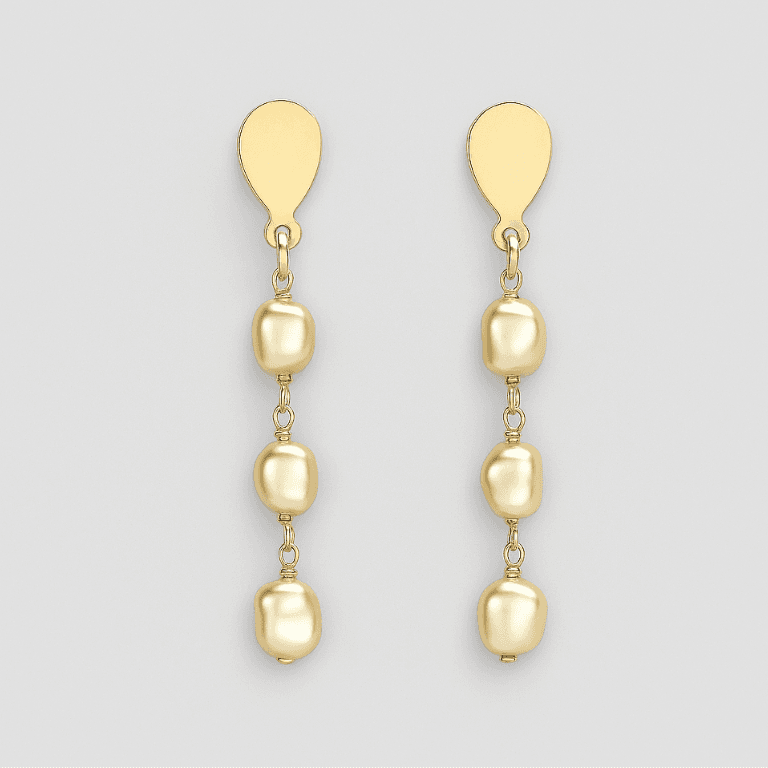 Brinco Pérolas Barrocas Banhado a Ouro 18k — default