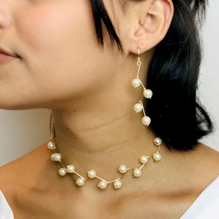 Conjunto Pérolas Banhado a Ouro 18k — default