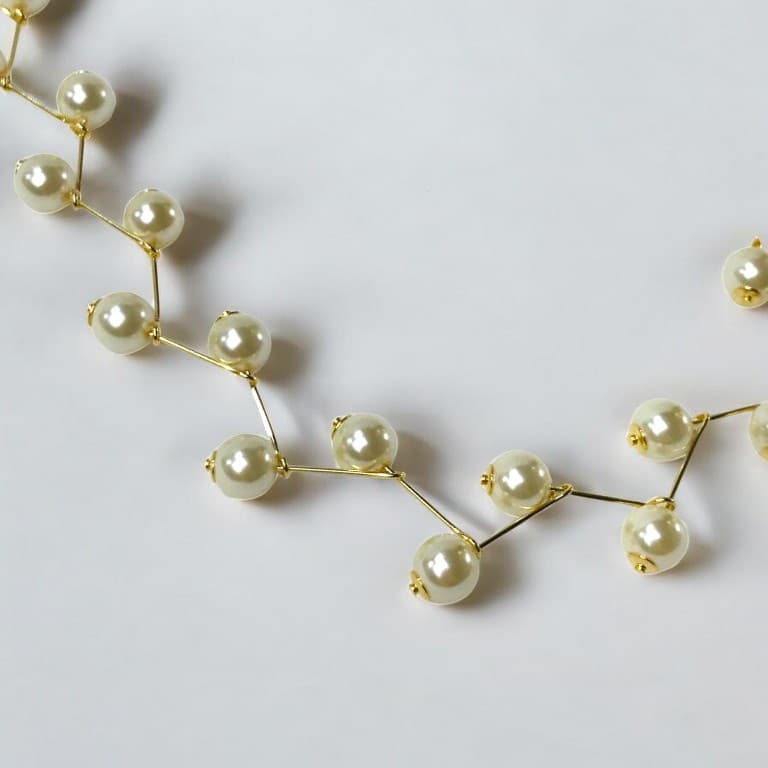 Conjunto Pérolas Banhado a Ouro 18k