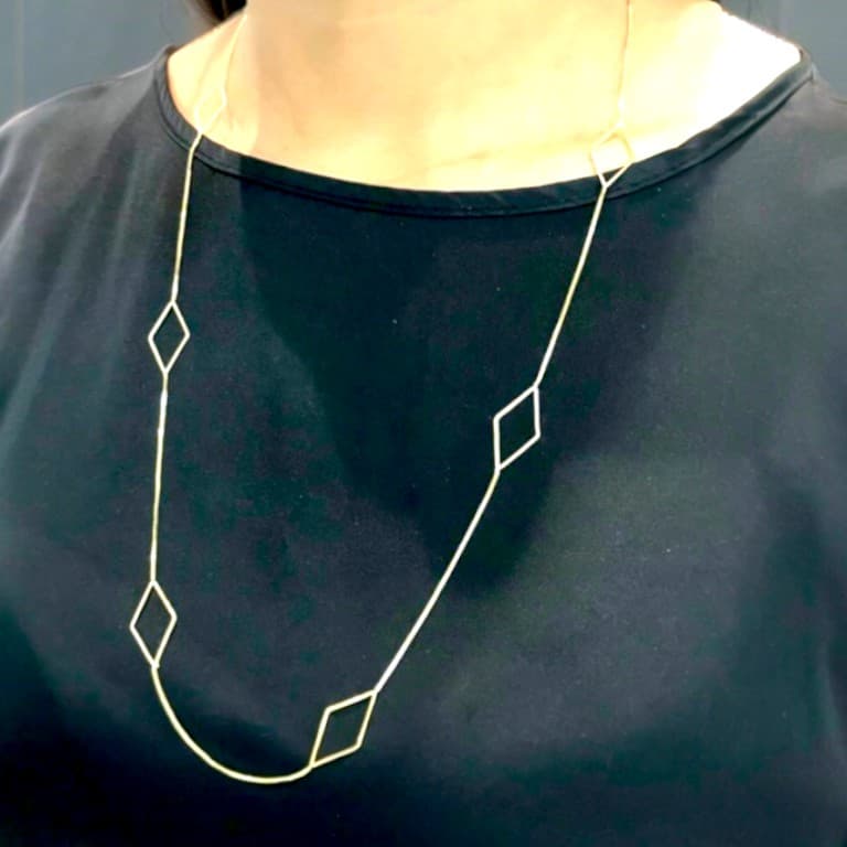 Corrente Losango Banhado a Ouro 18k — default