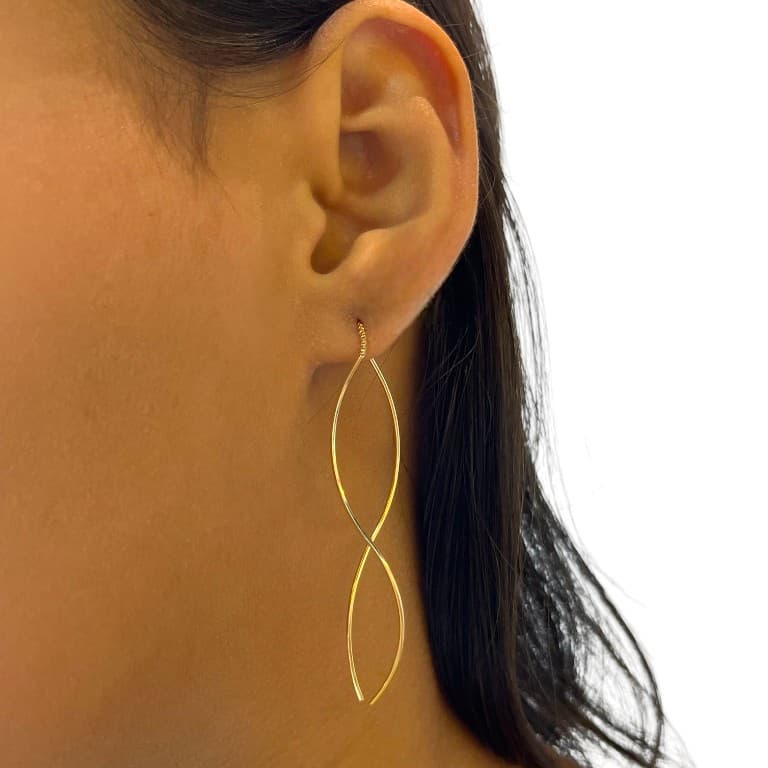 Brinco Fios Banhado a Ouro 18K — default