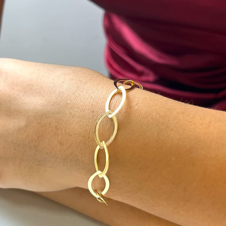 Pulseiras Elos Banhada a Ouro 18K — default