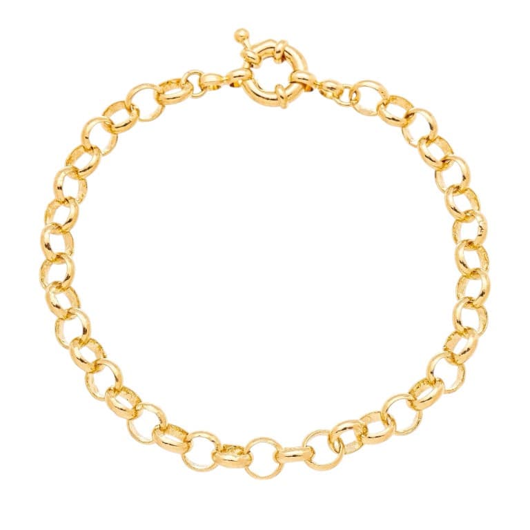 Pulseira Elo Português Banhada a Ouro 18K — default