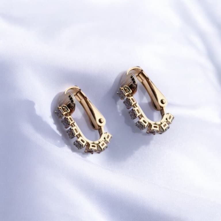 Brinco Pressão Banhado a Ouro 18K