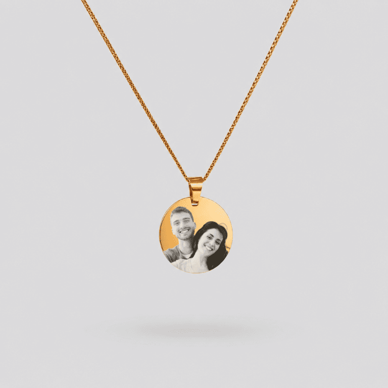 Colar Personalizável M Banhado a Ouro 18K — default