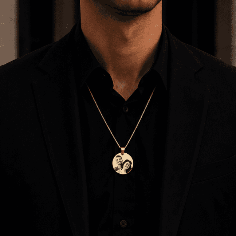 Colar Personalizável M Banhado a Ouro 18K