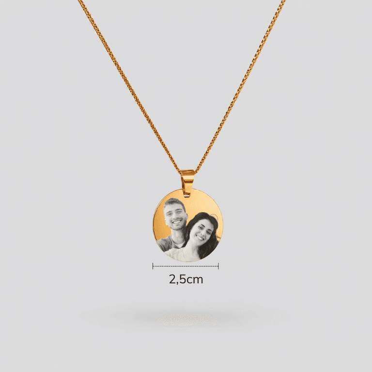 Colar Personalizável M Banhado a Ouro 18K